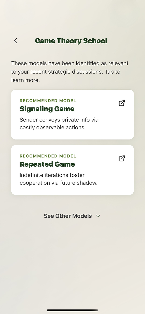 TactiPath - the game theory models behind the analysis